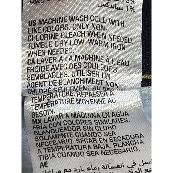 INC Denim Jeans Womens 2 Dark Blue Mid Rise Skinny Stretch Classic Style Pants - Picture 12 of 16